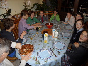 diner en foyer d'accueil